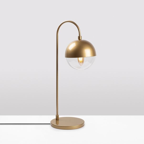OPVIQ Stona lampa Horn 12201, zlatna/providna - EP3006772
