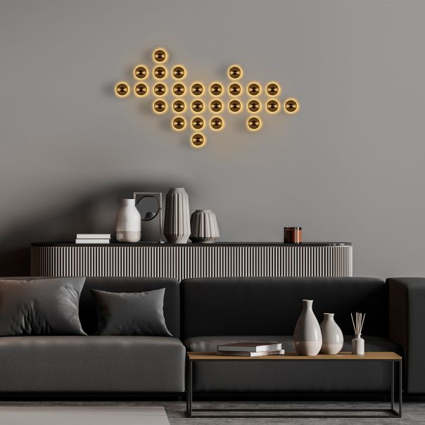 OPVIQ Zidna lampa Fungal, zlatna - EP3006832