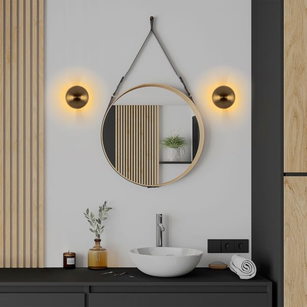 OPVIQ Zidna lampa Fungal 13361, zlatna - EP3006838