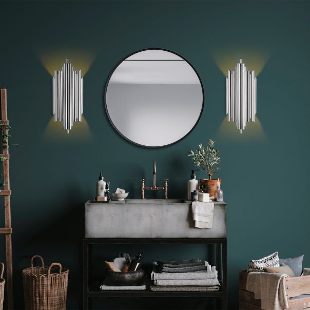 OPVIQ Zidna lampa Reis 13342, srebrna - EP3006919