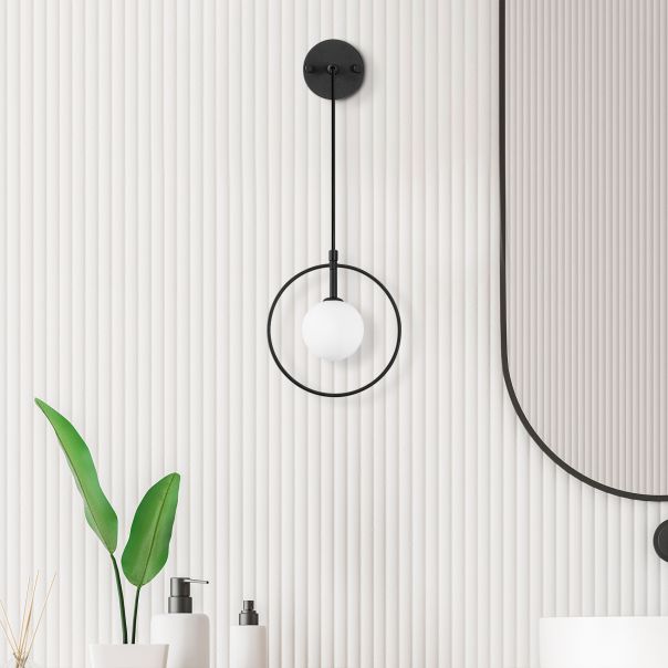 OPVIQ Zidna lampa Geometri 11125, crna/bela - EP3006943