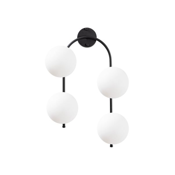 OPVIQ Zidna lampa Jewel 10595, crna/bela - EP3006988