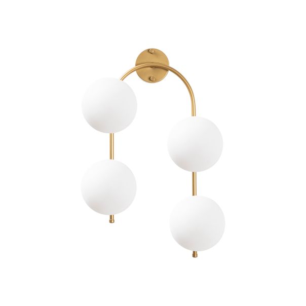 OPVIQ Zidna lampa Jewel 10605, zlatna/bela - EP3006994