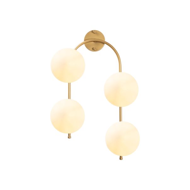 OPVIQ Zidna lampa Jewel 10605, zlatna/bela - EP3006994