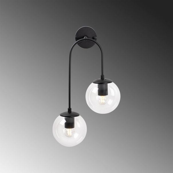 OPVIQ Zidna lampa Jewel 10570, crna/providna - EP3007003