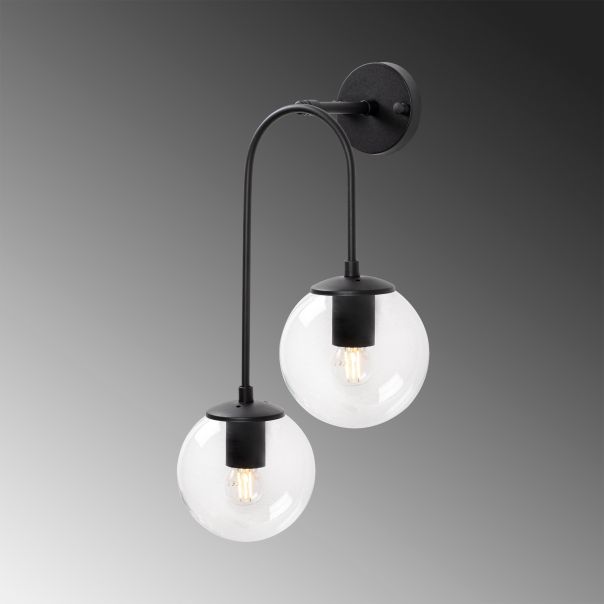 OPVIQ Zidna lampa Jewel 10570, crna/providna - EP3007003