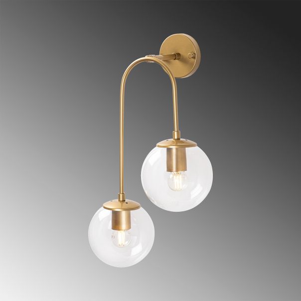 OPVIQ Zidna lampa Jewel 10580, zlatna/providna - EP3007012