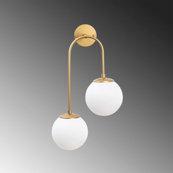 OPVIQ Zidna lampa Jewel 10585, bela/zlatna - EP3007018