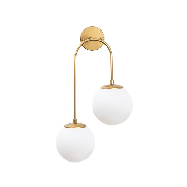 OPVIQ Zidna lampa Jewel 10585, bela/zlatna - EP3007018