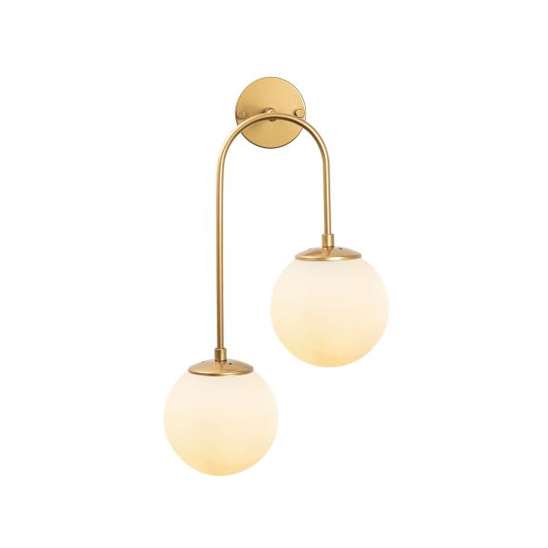 OPVIQ Zidna lampa Jewel 10585, bela/zlatna - EP3007018