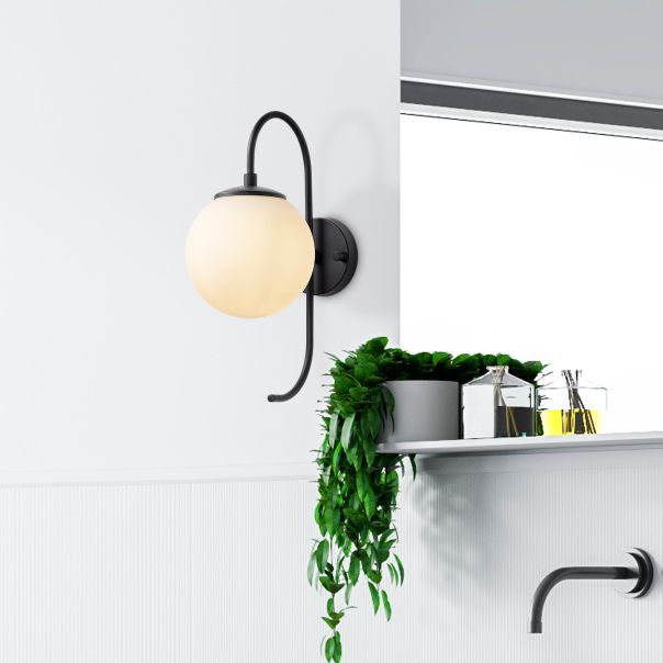 OPVIQ Zidna lampa Jewel 10555, crna/bela - EP3007045