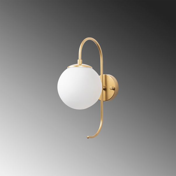 OPVIQ Zidna lampa Jewel 10565, zlatna/bela - EP3007066