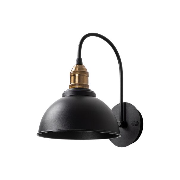 OPVIQ Zidna lampa Varzan 10840, crna/zlatna - EP3007081