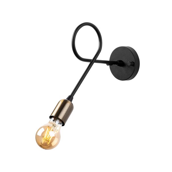 OPVIQ Zidna lampa Viraj 10865, crna/zlatna - EP3009004