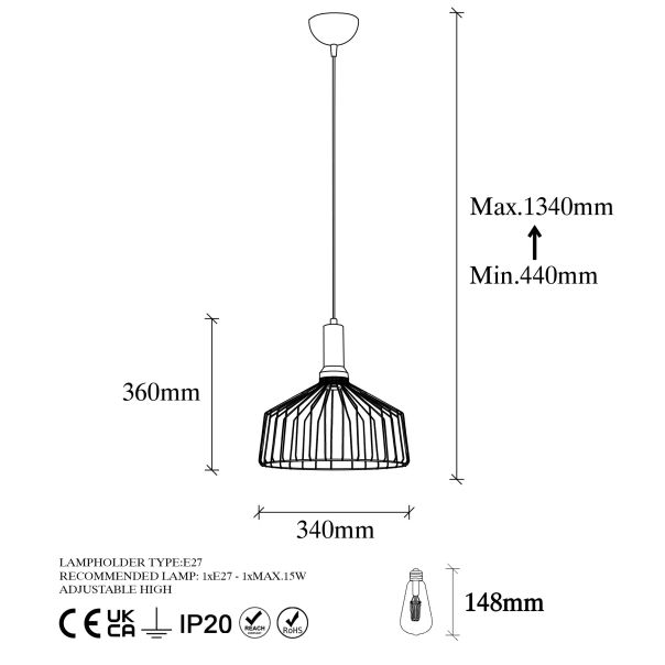 OPVIQ Luster Dear 11200, crna/zlatna - EP3009016