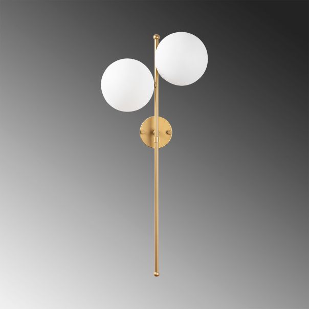 OPVIQ Zidna lampa Fazli 10410, bela/zlatna - EP3009028