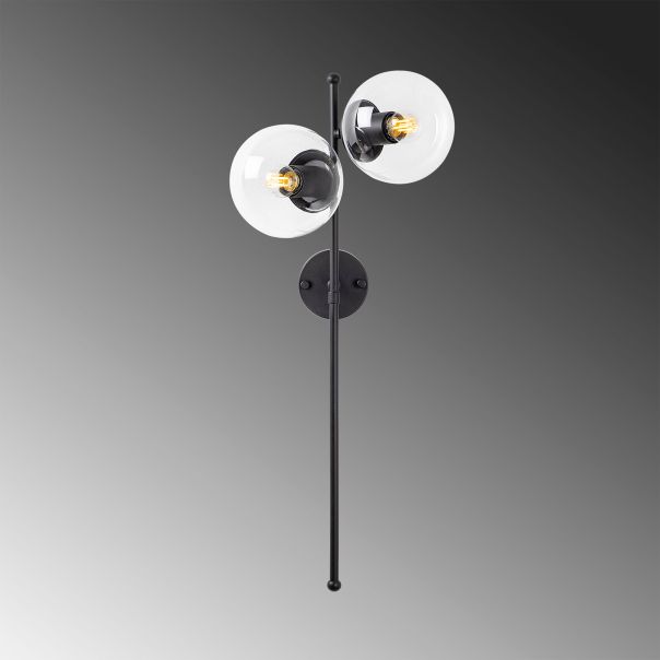 OPVIQ Zidna lampa Fazli 10415, crna/providna - EP3009031