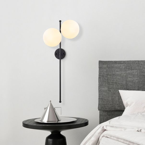OPVIQ Zidna lampa Fazli 10420, crna/bela - EP3009034