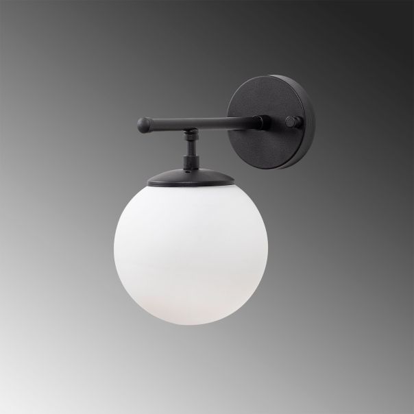 OPVIQ Zidna lampa Roe 10715, crna/bela - EP3009037