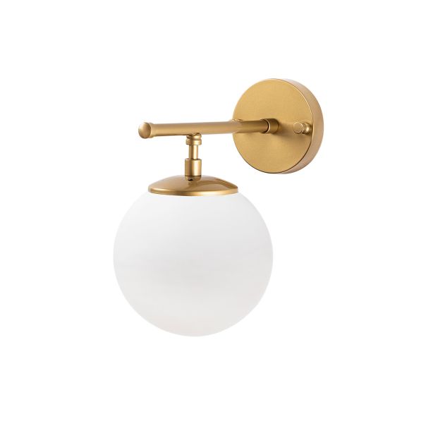 OPVIQ Zidna lampa Roe 10725, zlatna/bela - EP3009043