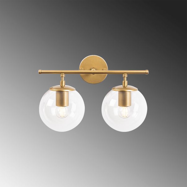OPVIQ Zidna lampa Roe 10730, zlatna/providna - EP3009046