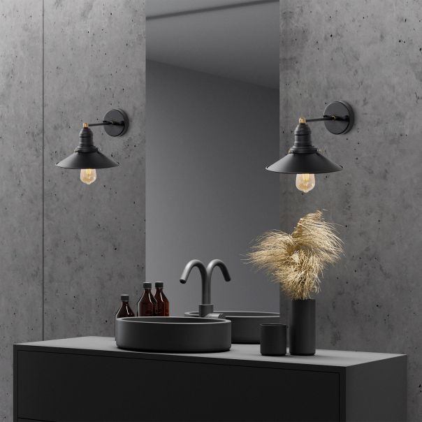 OPVIQ Zidna lampa Conical 12195, crna - EP3009067