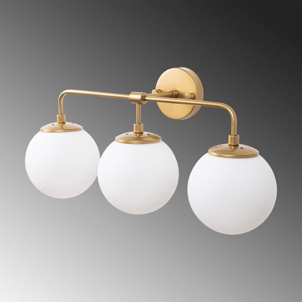 OPVIQ Zidna lampa Horn 12205, zlatna/bela - EP3009073