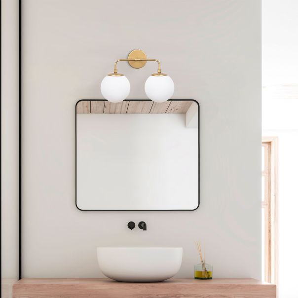 OPVIQ Zidna lampa Horn 12210, bela/zlatna - EP3009082