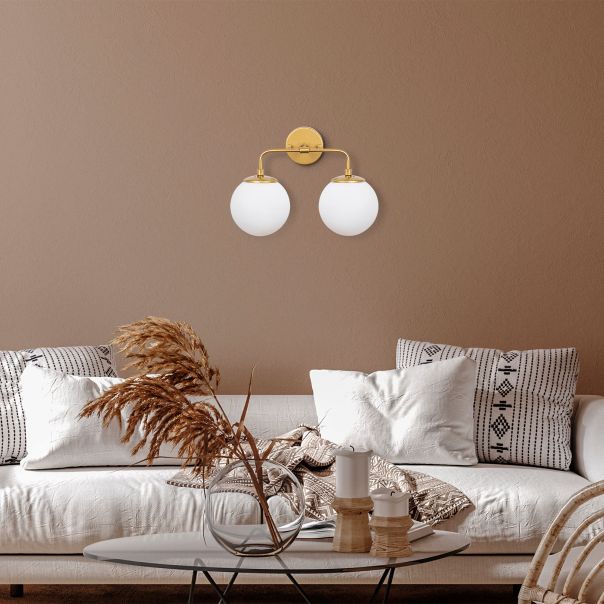 OPVIQ Zidna lampa Horn 12210, bela/zlatna - EP3009082