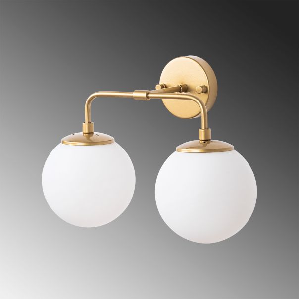 OPVIQ Zidna lampa Horn 12210, bela/zlatna - EP3009082