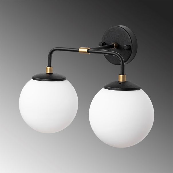 OPVIQ Zidna lampa Horn 12212, crna/bela - EP3009085