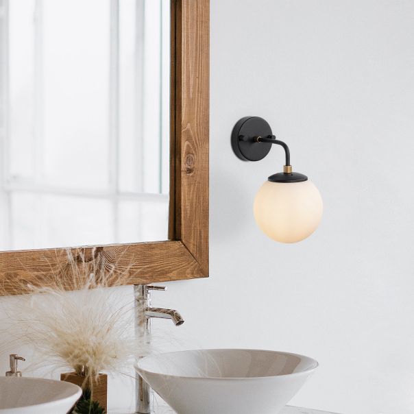 OPVIQ Zidna lampa Horn 12217, crna/bela - EP3009094