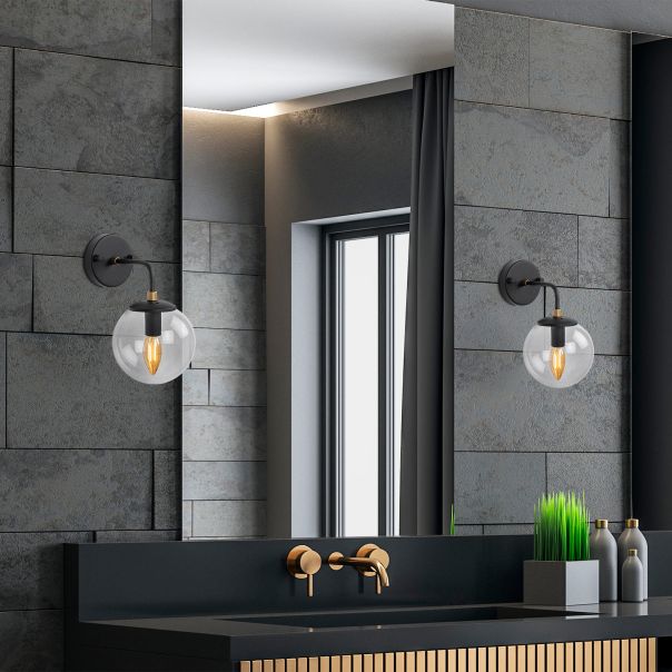 OPVIQ Zidna lampa Horn 12218, crna - EP3009097