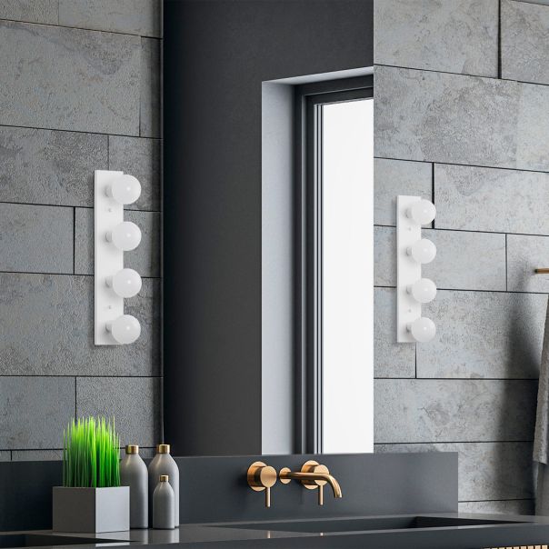 OPVIQ Zidna lampa Mirro 12241, bela - EP3009106