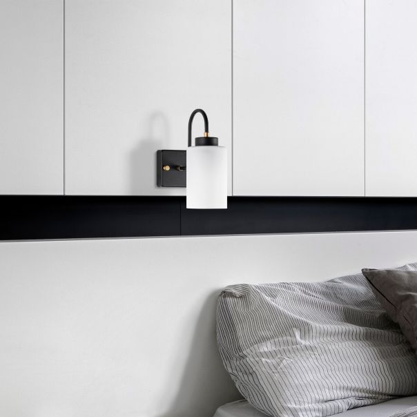 OPVIQ Zidna lampa Duzsuz 13141, crna/bela - EP3009118