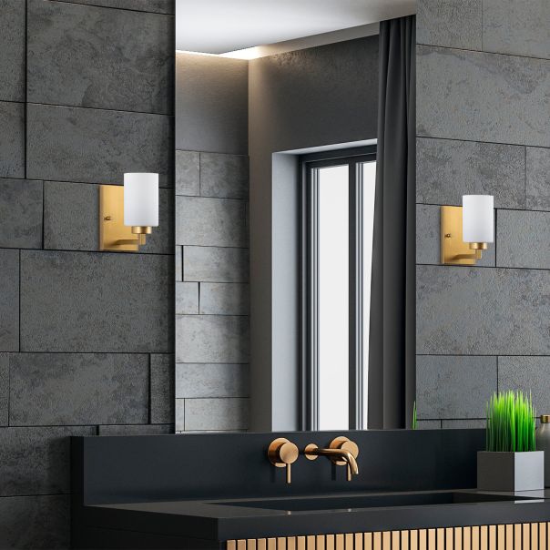 OPVIQ Zidna lampa Hania 13175, bela/zlatna - EP3009136