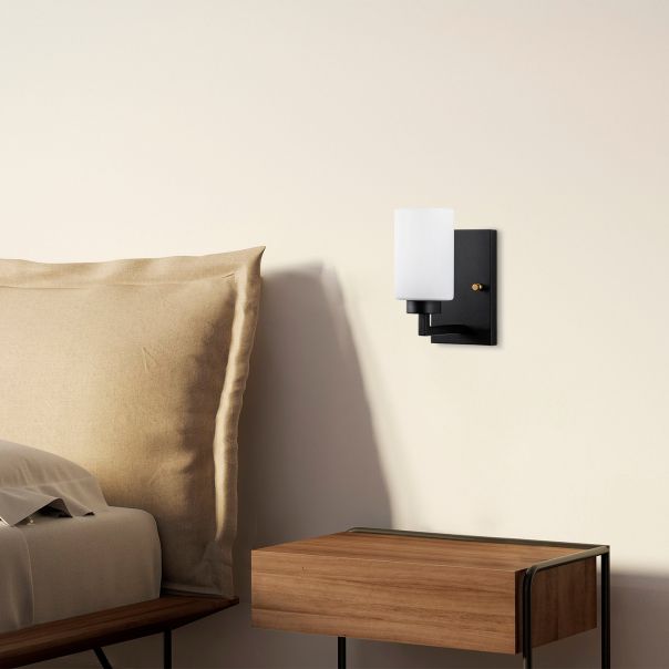 OPVIQ Zidna lampa Hania 13176, crna/bela - EP3009139