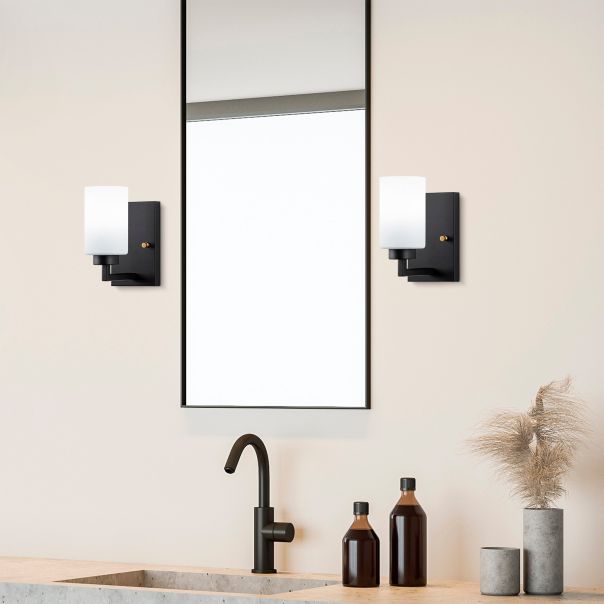 OPVIQ Zidna lampa Hania 13176, crna/bela - EP3009139