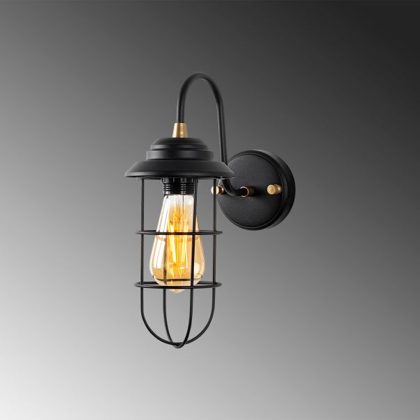 OPVIQ Zidna lampa Mahoni 13205, crna - EP3009148