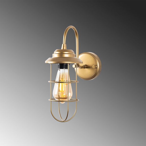 OPVIQ Zidna lampa Mahoni 13206, zlatna - EP3009151