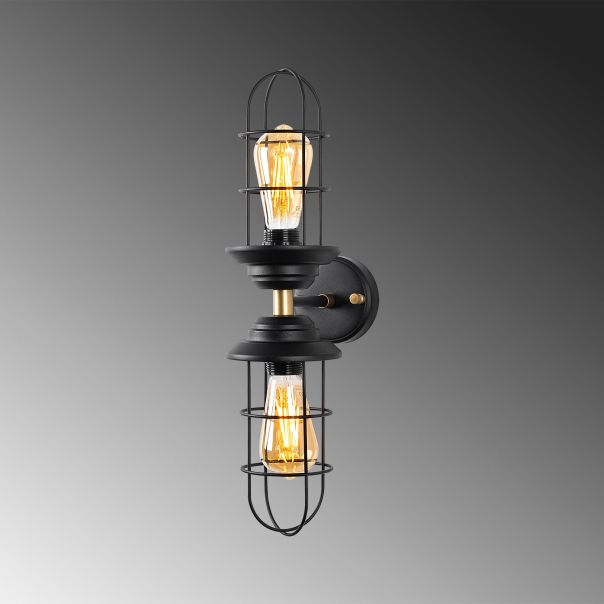 OPVIQ Zidna lampa Mahoni 13207, crna - EP3009154