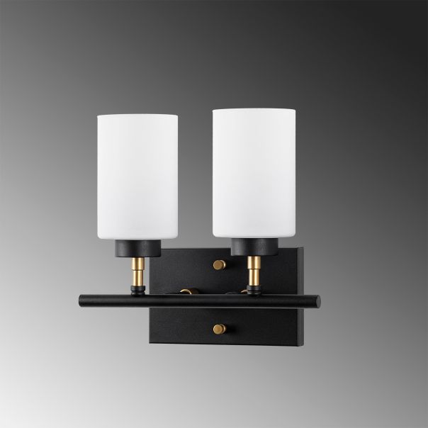 OPVIQ Zidna lampa Yensuk 13122, crna/bela - EP3009160