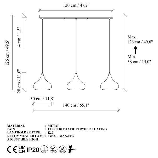 OPVIQ Visilica Muba 11554, crna - EP3009238