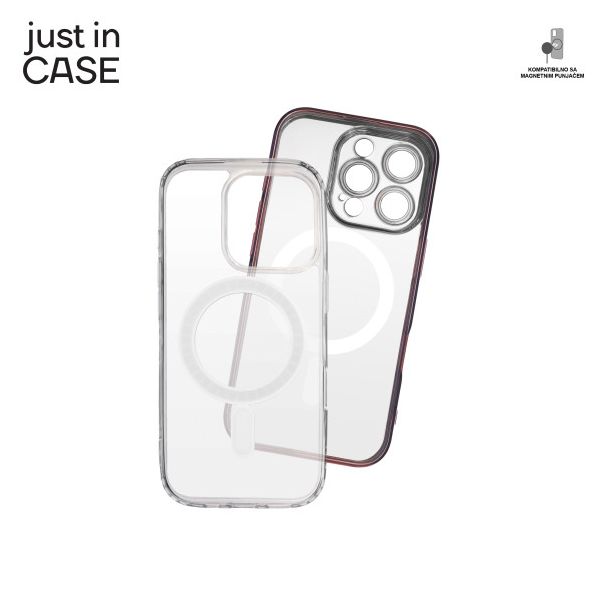 JUST IN CASE 2u1 Extra case MAG MIX paket za iPhone 16 Pro, roza - MAG117PK
