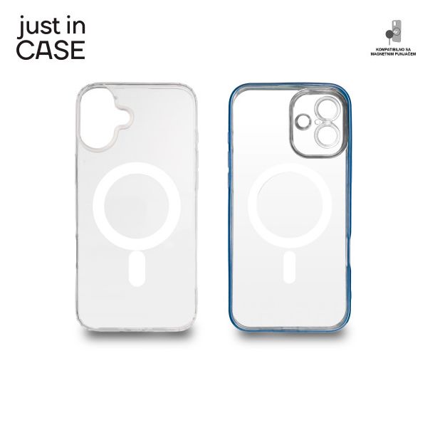 JUST IN CASE 2u1 Extra case MAG MIX paket za iPhone 16 Plus, plava - MAG118BL