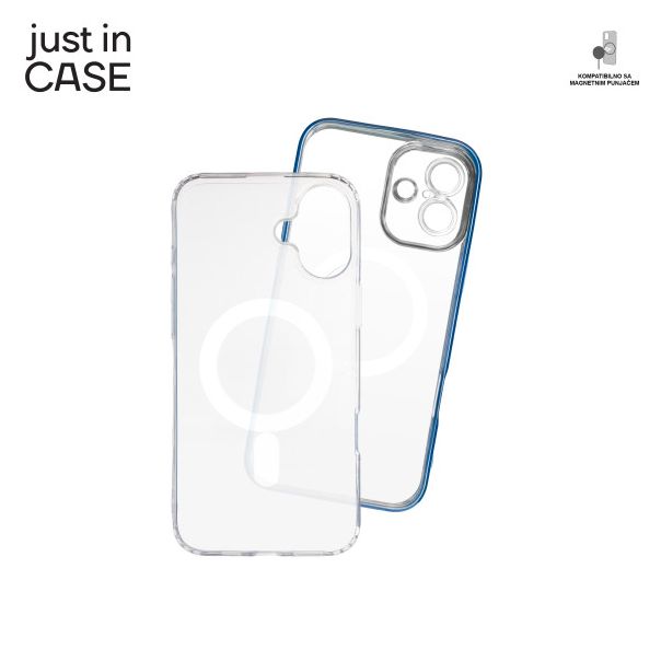 JUST IN CASE 2u1 Extra case MAG MIX paket za iPhone 16 Plus, plava - MAG118BL