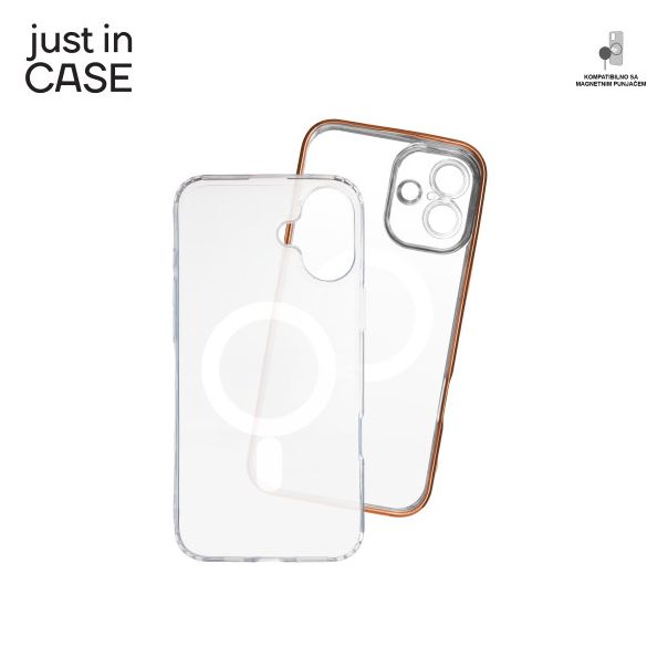 JUST IN CASE 2u1 Extra case MAG MIX paket za iPhone 16 Plus, roza - MAG118PK