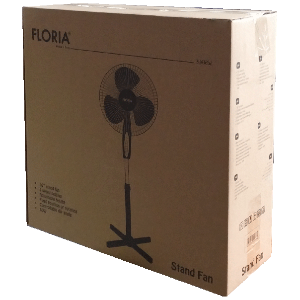 FLORIA Ventilator sa postoljem-PAKOVANO po 2 kom, fi 40 cm, 40 W - ZLN3262 BK - EP2964325