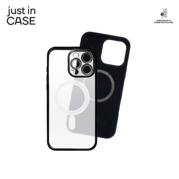 JUST IN CASE 2u1 Extra case MAG MIX PLUS paket za iPhone 16 Pro Max, crna - MAGPL119BK