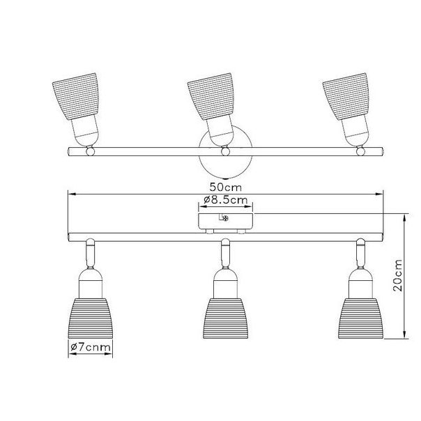 FORMA Spot lampa 3xE14 FE401-3 - 002084